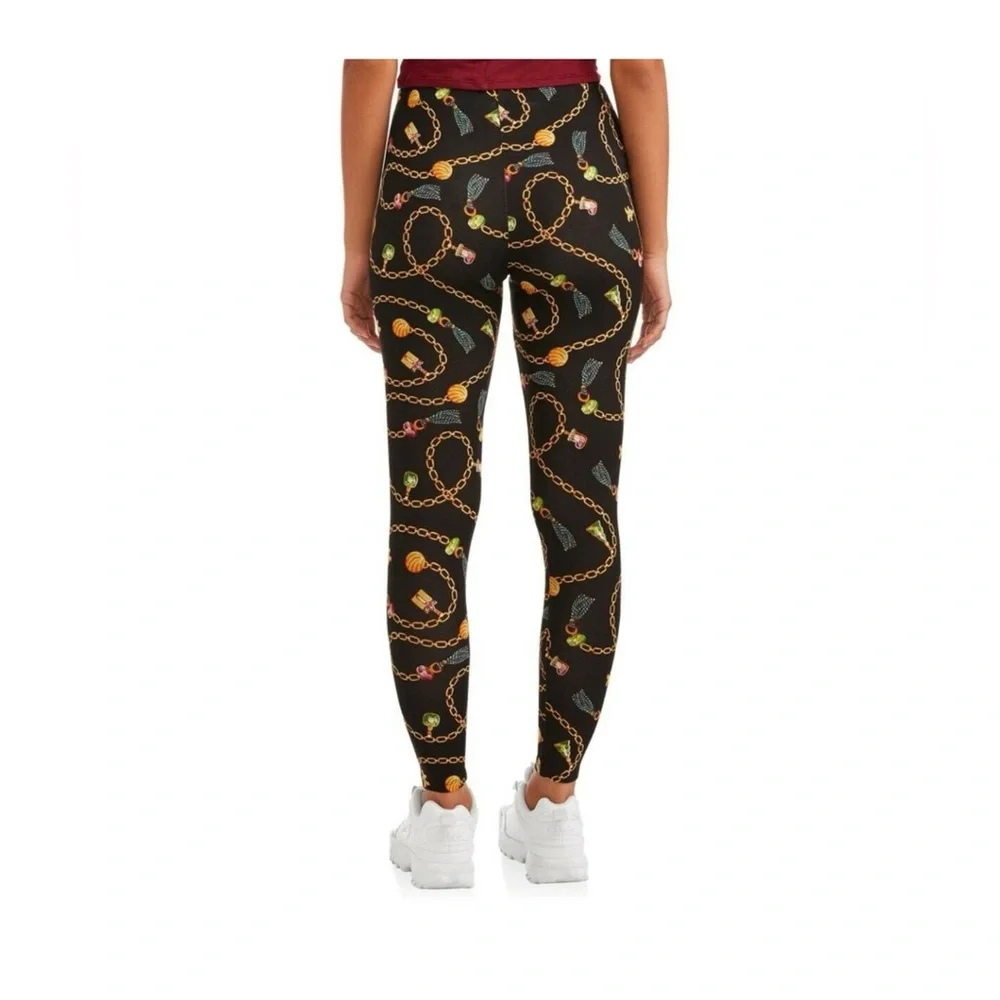 Christmas Gingerbread Charms Jewelry Leggings Size X-Large 15/17 No Boundaries - Picture 4 of 7
